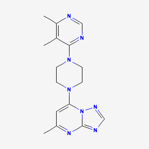 7-[4-(5,6-Dimethylpyrimidin-4-yl)piperazin-1-yl]-5-methyl-[1,2,4]triazolo[1,5-a]pyrimidine