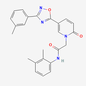 molecular formula C24H22N4O3 B2948377 N-(2,3-dimethylphenyl)-2-{5-[3-(3-methylphenyl)-1,2,4-oxadiazol-5-yl]-2-oxopyridin-1(2H)-yl}acetamide CAS No. 1326878-95-8