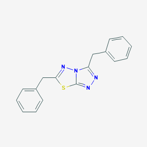 molecular formula C17H14N4S B294838 3,6-Dibenzyl[1,2,4]triazolo[3,4-b][1,3,4]thiadiazole 