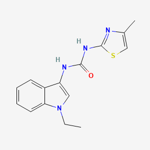 1-(1-ethyl-1H-indol-3-yl)-3-(4-methylthiazol-2-yl)urea