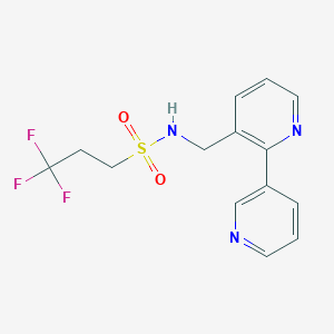 N-([2,3'-bipyridin]-3-ylmethyl)-3,3,3-trifluoropropane-1-sulfonamide