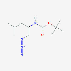 [(1S)-1-(Azidomethyl)-3-methylbutyl]carbamic acid tert-butyl ester