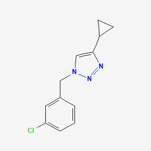 1-[(3-chlorophenyl)methyl]-4-cyclopropyl-1H-1,2,3-triazole