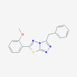 3-Benzyl-6-(2-methoxyphenyl)[1,2,4]triazolo[3,4-b][1,3,4]thiadiazole