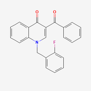 3-Benzoyl-1-[(2-fluorophenyl)methyl]-1,4-dihydroquinolin-4-one