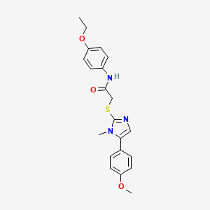N-(4-ethoxyphenyl)-2-((5-(4-methoxyphenyl)-1-methyl-1H-imidazol-2-yl)thio)acetamide