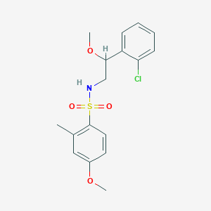 N-(2-(2-chlorophenyl)-2-methoxyethyl)-4-methoxy-2-methylbenzenesulfonamide