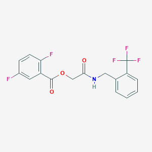 2-Oxo-2-((2-(trifluoromethyl)benzyl)amino)ethyl 2,5-difluorobenzoate