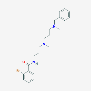 molecular formula C22H30BrN3O B294844 N-{3-[{3-[benzyl(methyl)amino]propyl}(methyl)amino]propyl}-2-bromobenzamide 