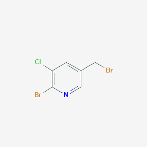 molecular formula C6H4Br2ClN B2948443 2-Bromo-5-(bromomethyl)-3-chloropyridine CAS No. 951652-97-4