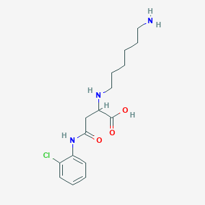 2-(6-Aminohexylamino)-4-(2-chloroanilino)-4-oxobutanoic acid