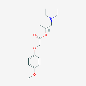 molecular formula C16H25NO4 B294845 1-(Diethylamino)propan-2-yl (4-methoxyphenoxy)acetate 