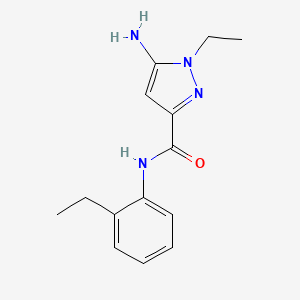 5-amino-1-ethyl-N-(2-ethylphenyl)-1H-pyrazole-3-carboxamide