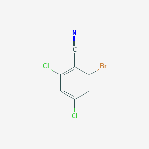 molecular formula C7H2BrCl2N B2948462 2-Bromo-4,6-dichlorobenzonitrile CAS No. 99835-26-4