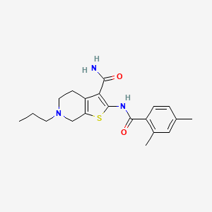 2-(2,4-Dimethylbenzamido)-6-propyl-4,5,6,7-tetrahydrothieno[2,3-c]pyridine-3-carboxamide