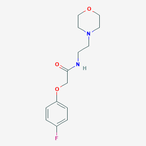 molecular formula C14H19FN2O3 B294848 2-(4-fluorophenoxy)-N-[2-(morpholin-4-yl)ethyl]acetamide 