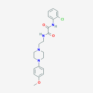 molecular formula C21H25ClN4O3 B2948489 N1-(2-chlorophenyl)-N2-(2-(4-(4-methoxyphenyl)piperazin-1-yl)ethyl)oxalamide CAS No. 1049418-46-3