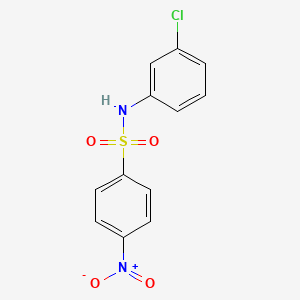 molecular formula C12H9ClN2O4S B2948490 N-(3-chlorophenyl)-4-nitrobenzenesulfonamide CAS No. 16937-05-6