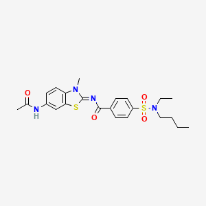 molecular formula C23H28N4O4S2 B2948496 (Z)-N-(6-acetamido-3-methylbenzo[d]thiazol-2(3H)-ylidene)-4-(N-butyl-N-ethylsulfamoyl)benzamide CAS No. 1164535-78-7