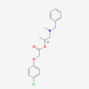 molecular formula C19H22ClNO3 B294850 1-[Benzyl(methyl)amino]propan-2-yl (4-chlorophenoxy)acetate 