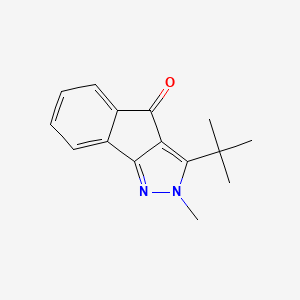 molecular formula C15H16N2O B2948522 3-(Tert-butyl)-2-methylindeno[3,2-c]pyrazol-4-one CAS No. 85301-77-5