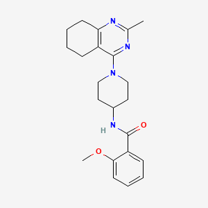 molecular formula C22H28N4O2 B2948525 2-methoxy-N-(1-(2-methyl-5,6,7,8-tetrahydroquinazolin-4-yl)piperidin-4-yl)benzamide CAS No. 1903849-98-8