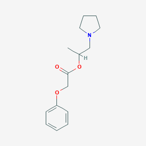 molecular formula C15H21NO3 B294853 1-Methyl-2-(1-pyrrolidinyl)ethyl phenoxyacetate 