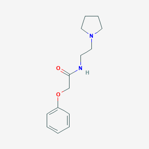 molecular formula C14H20N2O2 B294854 2-phenoxy-N-[2-(1-pyrrolidinyl)ethyl]acetamide 