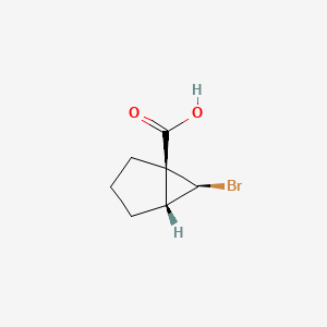 molecular formula C7H9BrO2 B2948555 (1S,5R,6S)-6-bromobicyclo[3.1.0]hexane-1-carboxylic acid CAS No. 2044706-36-5
