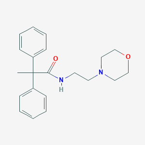 molecular formula C21H26N2O2 B294856 N-[2-(4-morpholinyl)ethyl]-2,2-diphenylpropanamide 