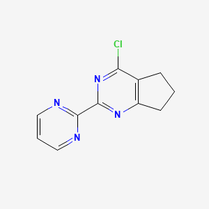 4-chloro-2-pyrimidin-2-yl-6,7-dihydro-5H-cyclopenta[d]pyrimidine