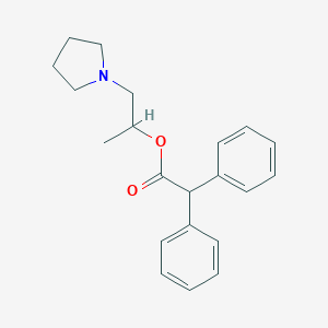 molecular formula C21H25NO2 B294857 2,2-Diphenylacetic acid 1-(1-pyrrolidinyl)propan-2-yl ester 