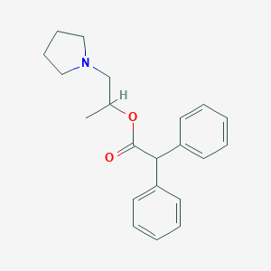 2,2-Diphenylacetic acid 1-(1-pyrrolidinyl)propan-2-yl ester