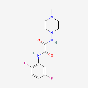 molecular formula C13H16F2N4O2 B2948604 N1-(2,5-difluorophenyl)-N2-(4-methylpiperazin-1-yl)oxalamide CAS No. 920415-12-9