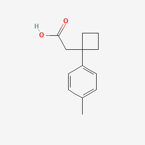 molecular formula C13H16O2 B2948611 2-(1-p-Tolylcyclobutyl)acetic acid CAS No. 1516552-35-4