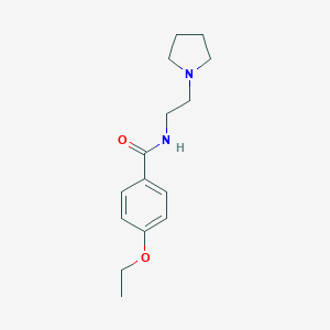4-ethoxy-N-[2-(1-pyrrolidinyl)ethyl]benzamide