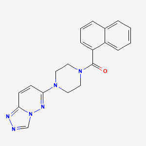 B2948636 (4-([1,2,4]Triazolo[4,3-b]pyridazin-6-yl)piperazin-1-yl)(naphthalen-1-yl)methanone CAS No. 1203347-12-9