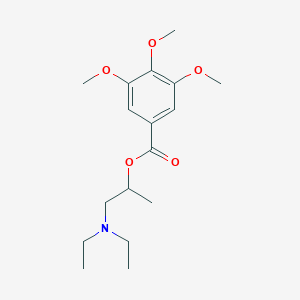molecular formula C17H27NO5 B294864 1-(Diethylamino)propan-2-yl 3,4,5-trimethoxybenzoate 