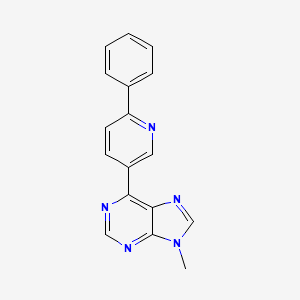 B2948652 9-Methyl-6-(6-phenylpyridin-3-yl)purine CAS No. 2416236-47-8