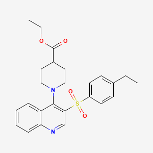 B2948662 Ethyl 1-(3-((4-ethylphenyl)sulfonyl)quinolin-4-yl)piperidine-4-carboxylate CAS No. 899356-05-9