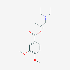 1-(Diethylamino)propan-2-yl 3,4-dimethoxybenzoate