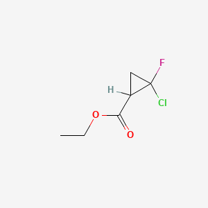 molecular formula C6H8ClFO2 B2948684 Ethyl 2-chloro-2-fluorocyclopropanecarboxylate CAS No. 155051-93-7; 27124-44-3