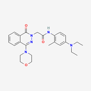 molecular formula C25H31N5O3 B2948694 N-(4-(diethylamino)-2-methylphenyl)-2-(4-morpholino-1-oxophthalazin-2(1H)-yl)acetamide CAS No. 1251588-35-8