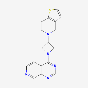 5-(1-Pyrido[3,4-d]pyrimidin-4-ylazetidin-3-yl)-6,7-dihydro-4H-thieno[3,2-c]pyridine