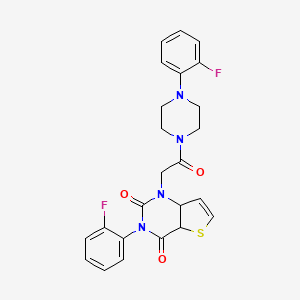 3-(2-fluorophenyl)-1-{2-[4-(2-fluorophenyl)piperazin-1-yl]-2-oxoethyl}-1H,2H,3H,4H-thieno[3,2-d]pyrimidine-2,4-dione