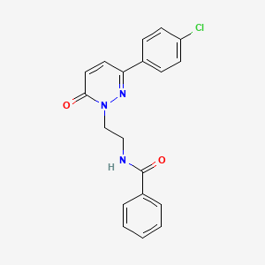 N-(2-(3-(4-chlorophenyl)-6-oxopyridazin-1(6H)-yl)ethyl)benzamide