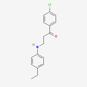 1-(4-Chlorophenyl)-3-(4-ethylanilino)-1-propanone