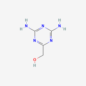 molecular formula C4H7N5O B2948750 (4,6-Diamino-1,3,5-triazin-2-yl)methanol CAS No. 4803-02-5