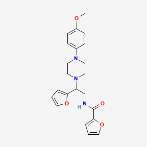 N-(2-(furan-2-yl)-2-(4-(4-methoxyphenyl)piperazin-1-yl)ethyl)furan-2-carboxamide