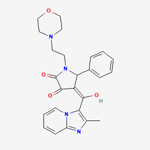 3-hydroxy-4-(2-methylimidazo[1,2-a]pyridine-3-carbonyl)-1-(2-morpholinoethyl)-5-phenyl-1H-pyrrol-2(5H)-one